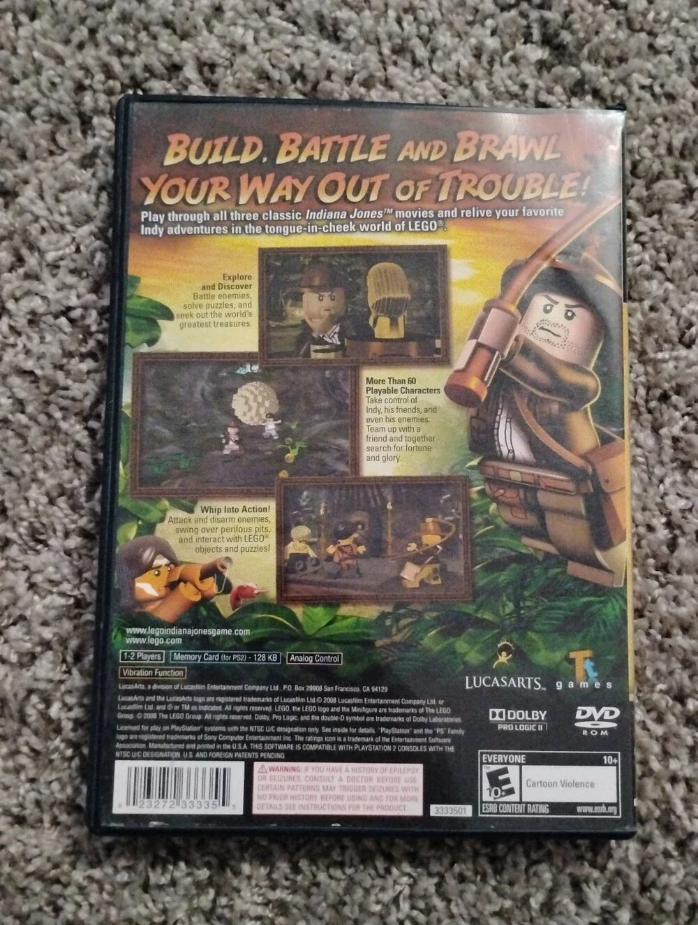 LEGO Indiana Jones: The Original Adventures (Sony PlayStation 2, CIB Complete)